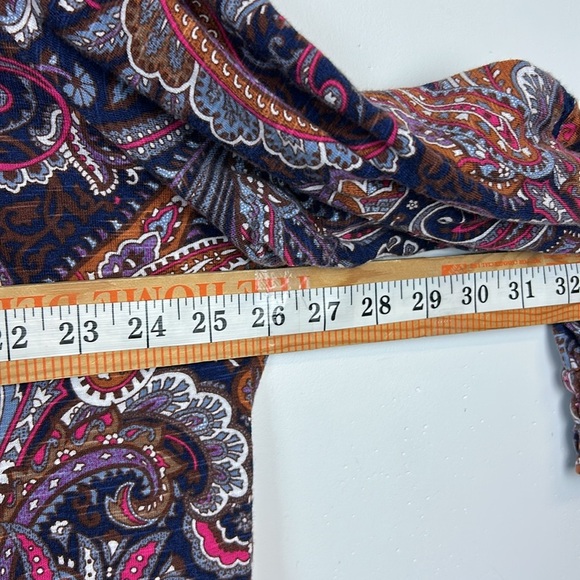 Canyon retreat Paisley Print Women's Dress size 2xp stretch comfortable boho - Picture 12 of 14